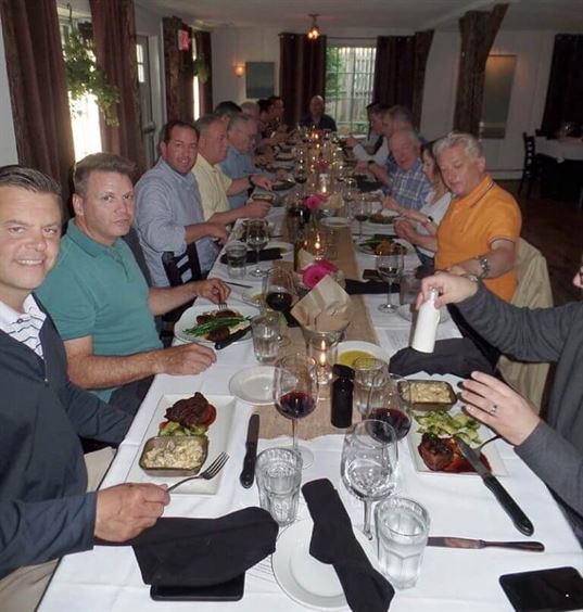 Most of the MicroCare sales team gathered for dinner on Sunday night in Glastonbury, CT in advance of the annual global sales meeting.